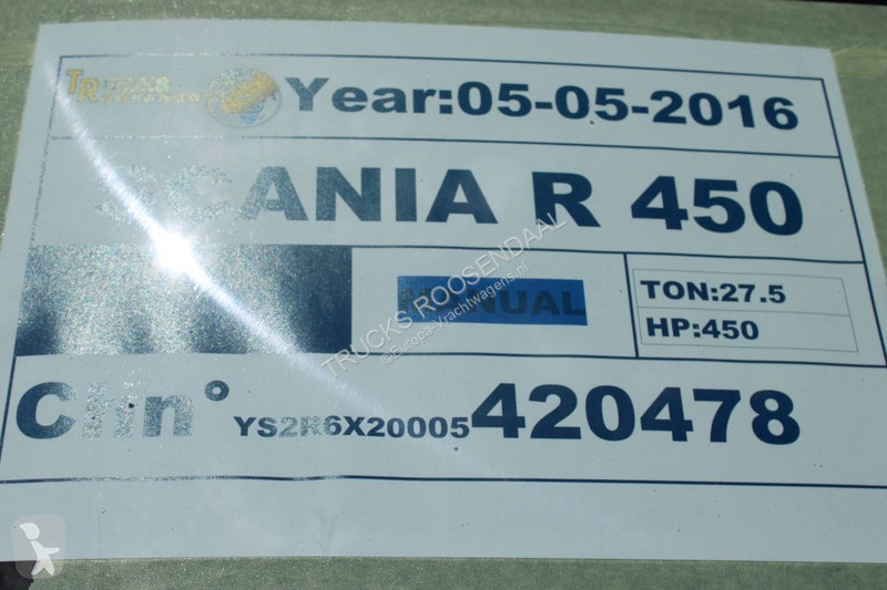 Kamion Scania + Euro 6 + Hook system + 6x2 +...
