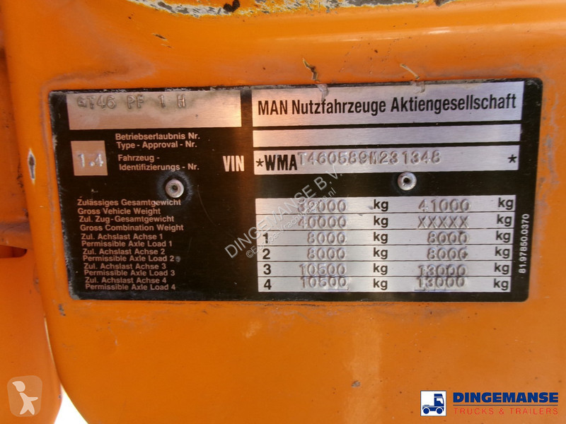 Camion MAN 8x4 Euro 2 vacuum tank ADR 15 m3 / 2...