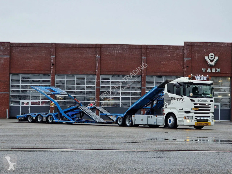 Lastbil Scania 6x2 Trucktransporter GS Meppel +...