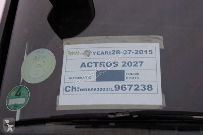 Kamion Mercedes 2027 + EURO 6 + 19T