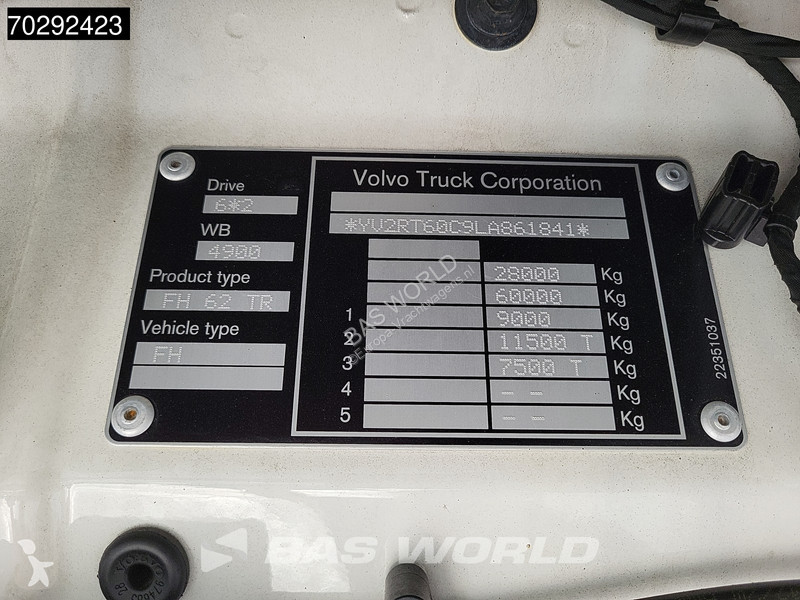 Vrachtwagen Volvo 540  6X2 Retarder Lift-Axle...