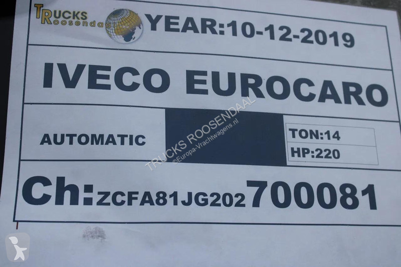 شاحنة Iveco 140e22 + EURO 6 + LOW KM + chereau
