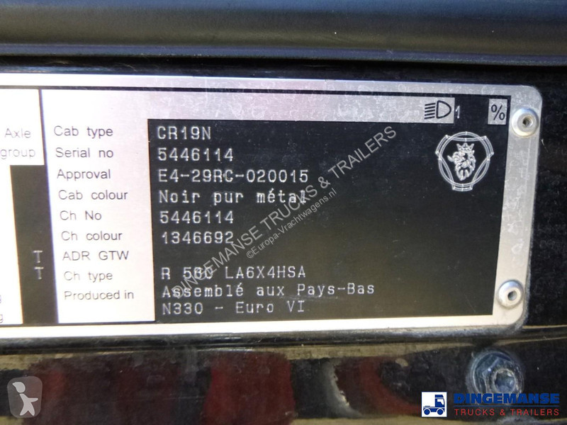 Lastbil Scania 580 6x4 Euro 6 + Jonsered 2850...