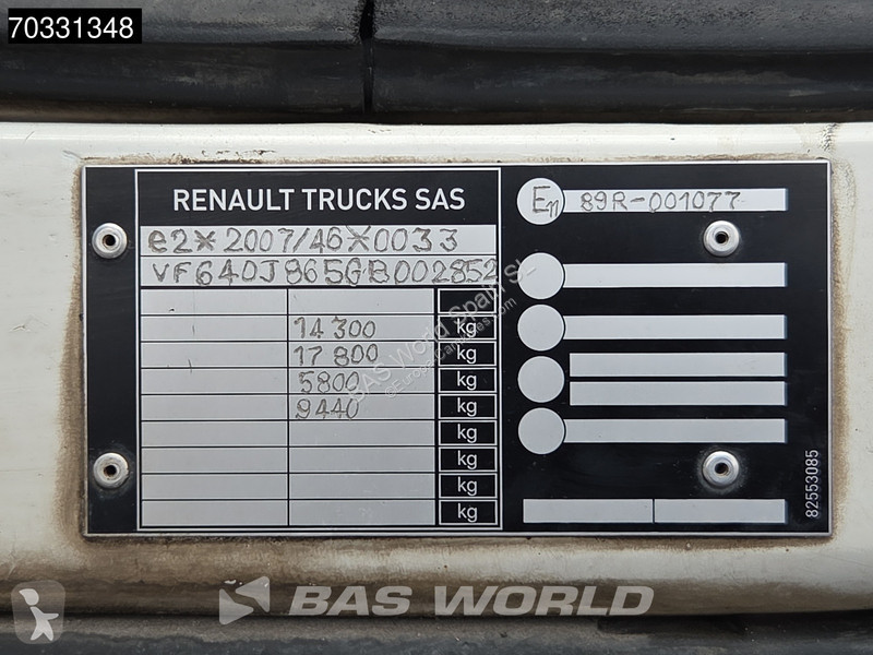 Vrachtwagen Renault D 280 D 4X2 12 toneladas...