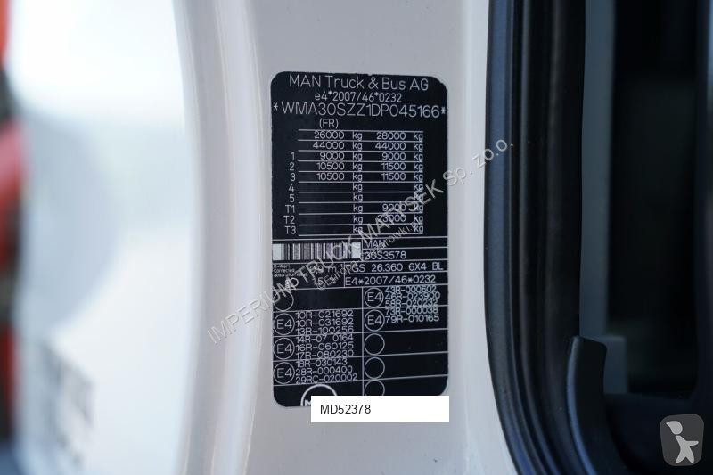 Kamion MAN TGS 26.360 / 6x4 / SKRZYNIA  - 7 M /...