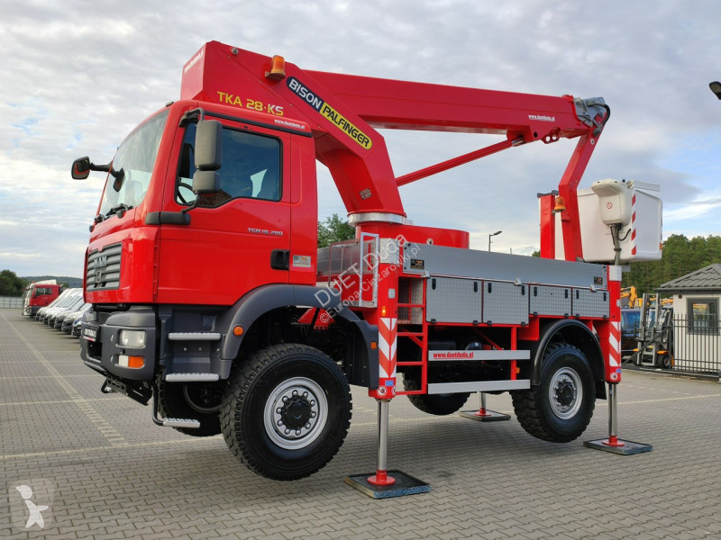 Camion MAN TGM 4x4 Zwyżka Bison Palfinger TKA...