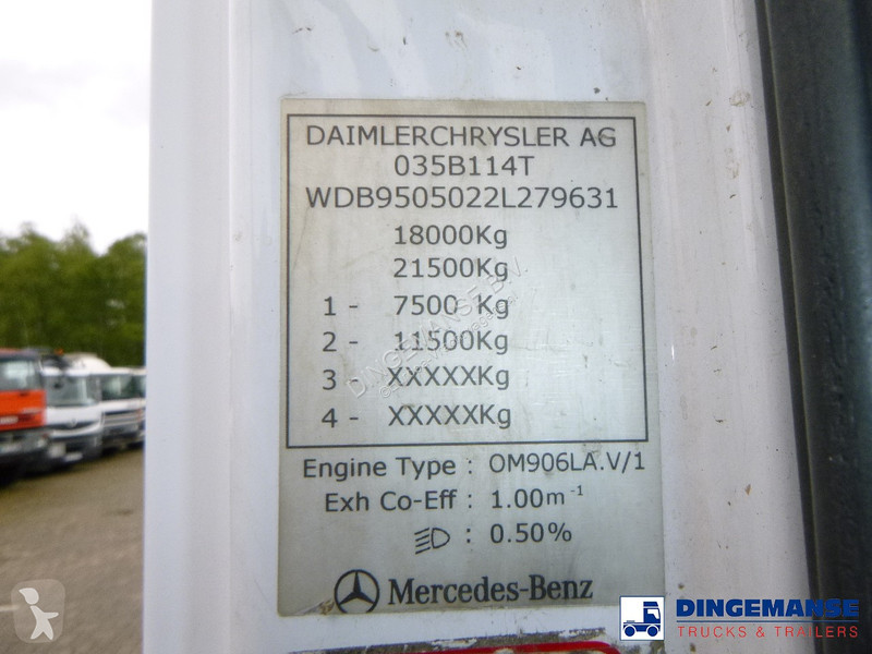 Lastbil Mercedes 1824 4x2 RHD Whale vacuum tank...