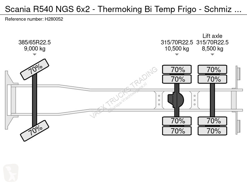 Camion Scania R540 NGS 6x2 - Thermoking Bi Temp...
