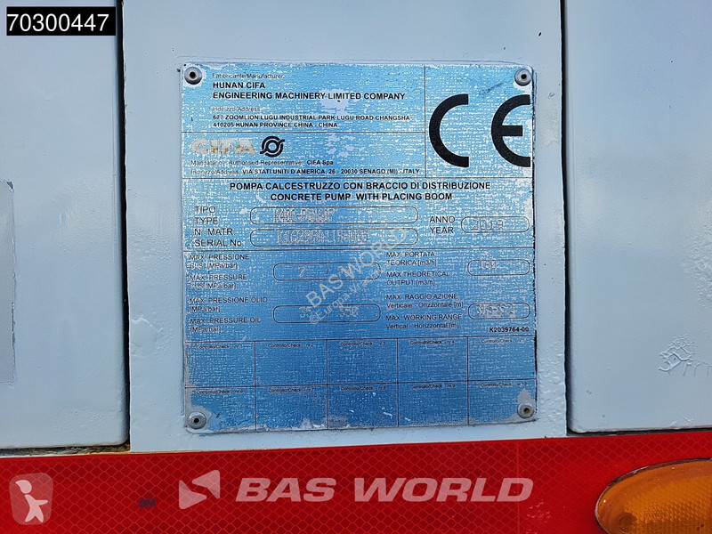 Betonárske zariadenie MAN 41.460 8X4 CIFA...