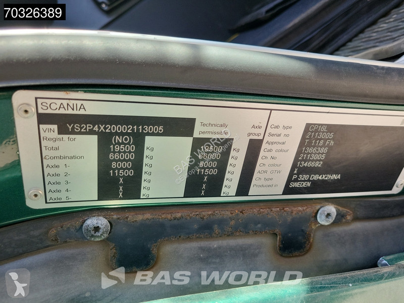 شاحنة Scania P320 P 4X2 Palfinger PK02-EH 5x...