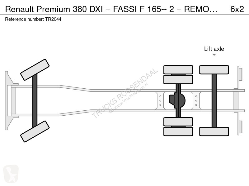 Camion Renault 380 DXI + FASSI F 165-- 2 +...