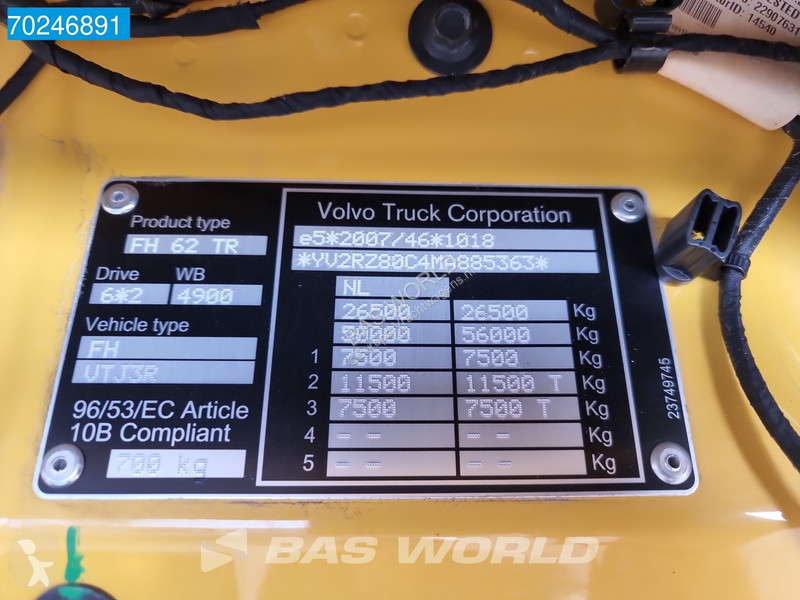 Vrachtwagen Volvo FH  6X2 LNG combi ACC Navi...