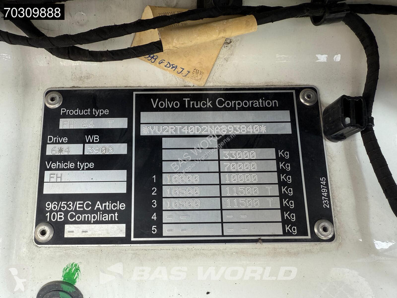 شاحنة Volvo 500  6X4 Full-Air Liftachse HMF...