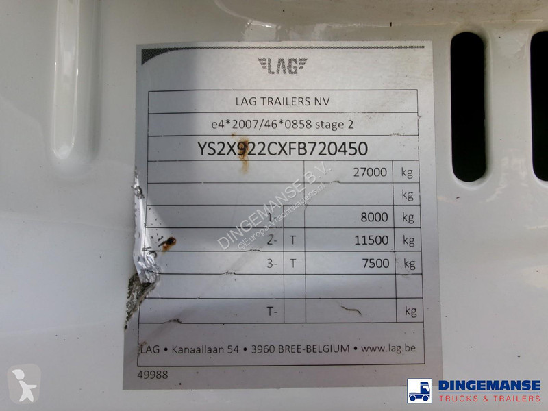 شاحنة Volvo 380 6X2 fuel tank 20.6 m3 / 4 comp