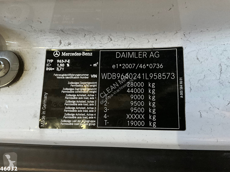شاحنة Mercedes 2636 6x4 Euro 6 Hiab Banden...