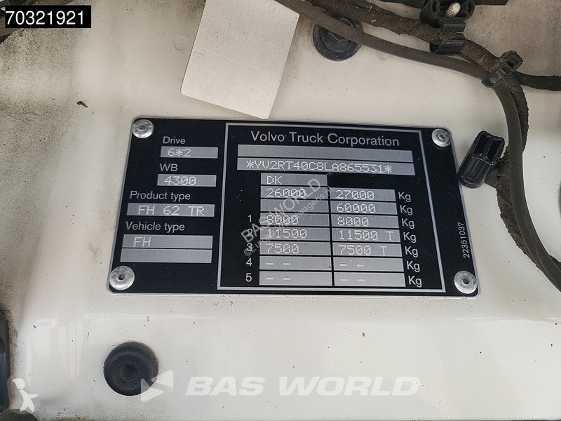 شاحنة Volvo 500  6X2 Chassis Full Air...