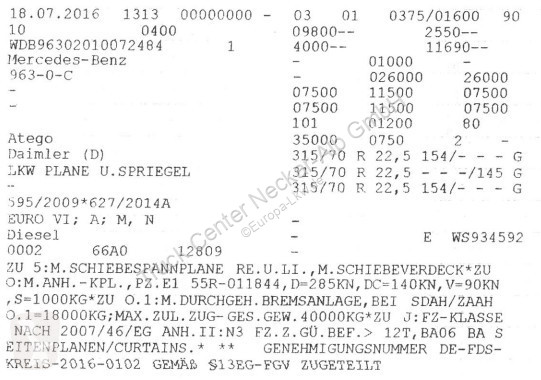 Camión Mercedes 2551 Komplettzug + WEB-Anhänger...