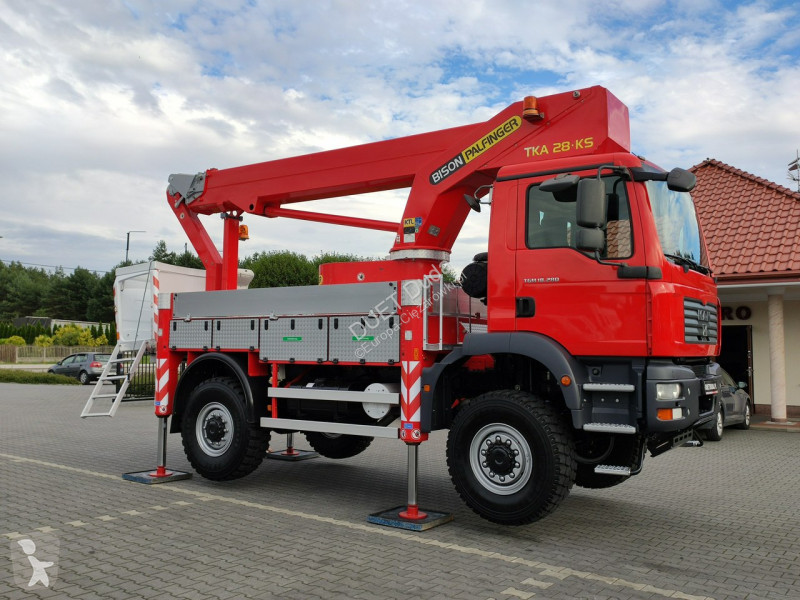 Camion MAN TGM 4x4 Zwyżka Bison Palfinger TKA...