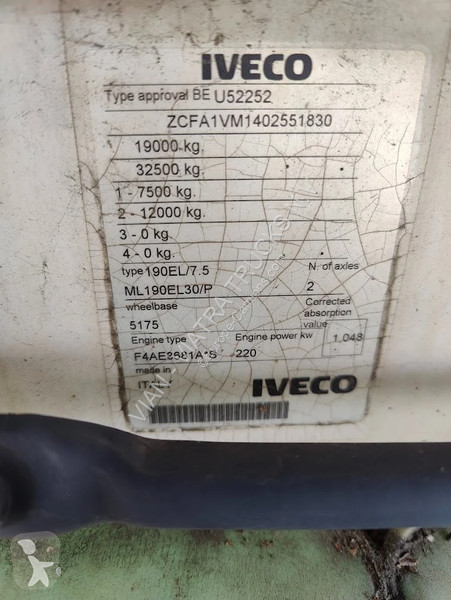 Kamion Iveco EuroCargo 190 EL 30 P + Palfinger...