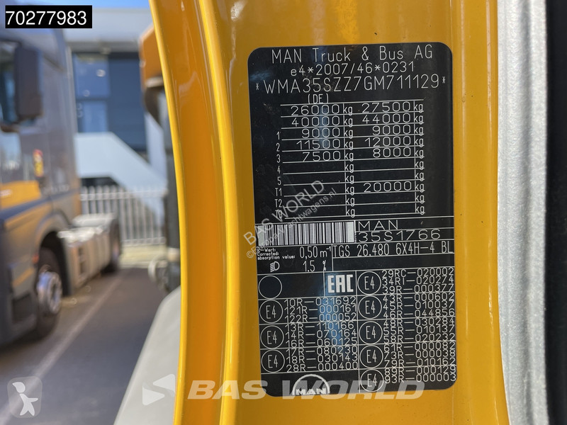Lastbil MAN TGS 6X4 HMF 5020-K6 Crane Kran...