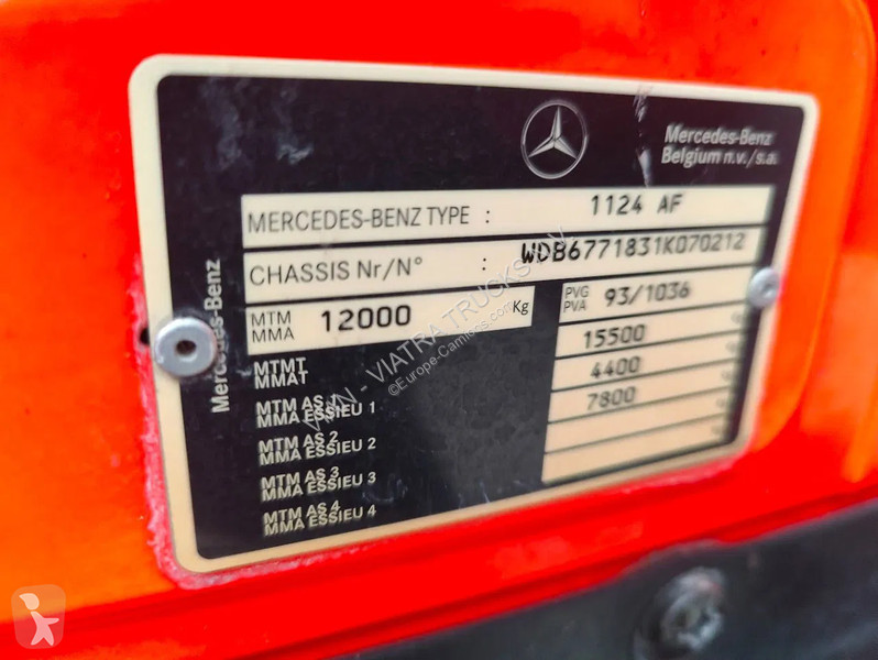 Camión Mercedes 1124 AF 4x4 Feuerwehr -...