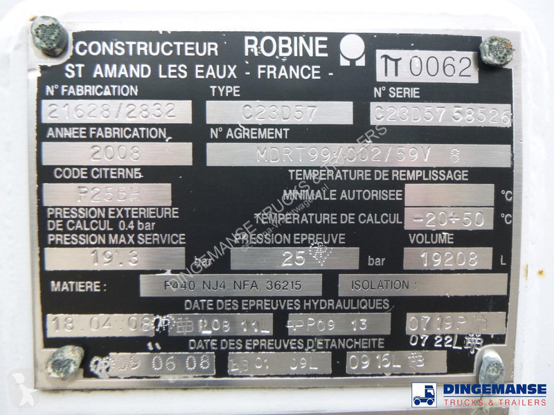 شاحنة Renault 280.19 4x2 gas tank 19.2 m3 / 1 comp