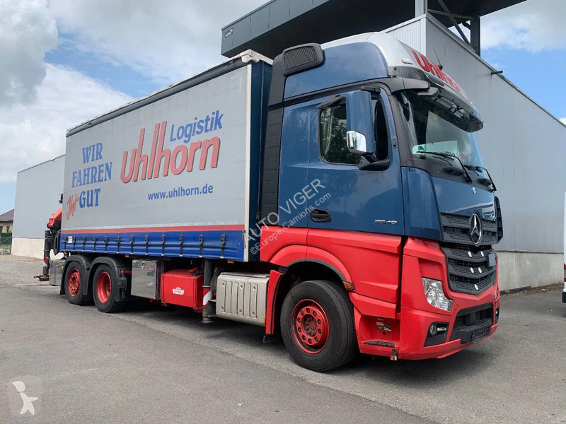Camion Mercedes 2548 6X2 + Aanhanger*Palfinger...
