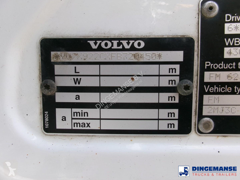 شاحنة Volvo 380 6X2 fuel tank 20.6 m3 / 4 comp