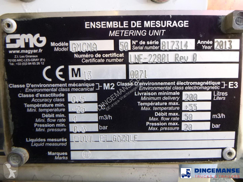شاحنة Renault 270 dxi 4x2 fuel tank 13.3 m3 / 4...