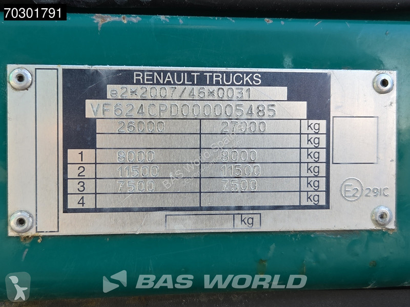 شاحنة Renault 380 6X2 Grúa Palfinger PK20002 +...