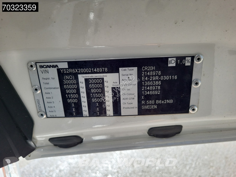 شاحنة Scania R580 R 6X2 N-Truck JOAB 20-5750...