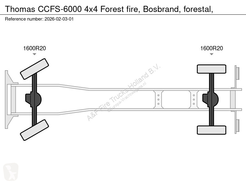 شاحنة Thomas CCFS-6000 4x4 Forest fire,...