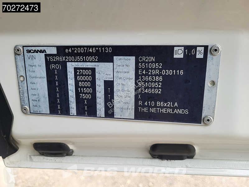 Kamion Scania R410 6X2 Refrigerated Combi...