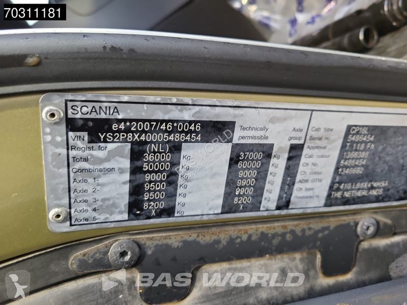 شاحنة Scania P410 P 8X4 N-Truck HMF 1800K3 Kran...