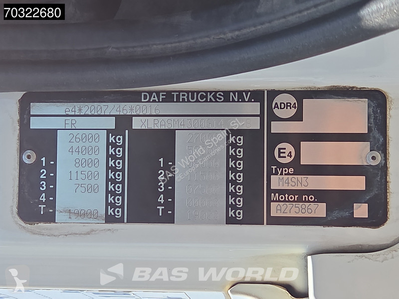شاحنة DAF 460 6X2 Gancho Dalby 20t Eje...