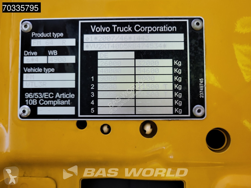 Volvo 500 6X4 Meiller RS21 20 containersystem...