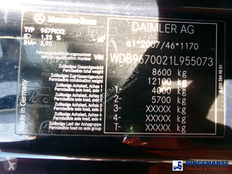 Kamion Mercedes 816 4x2 Bocker AK 32/1500 SPS...