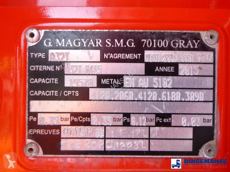 شاحنة DAF 400 6x2 fuel tank 19.5 m3 / 5 comp