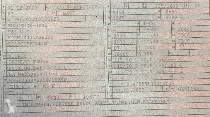 Mercedes 2546 Komplettzug + KÖGEL Lafette...
