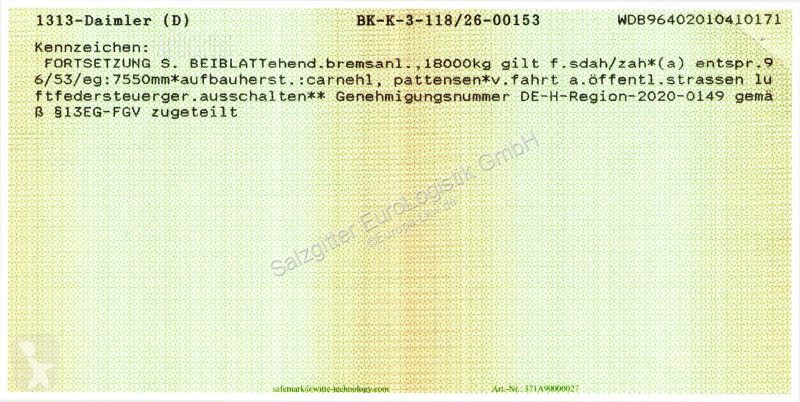 Camião Mercedes 2546 / Dreiseitenkipper /...