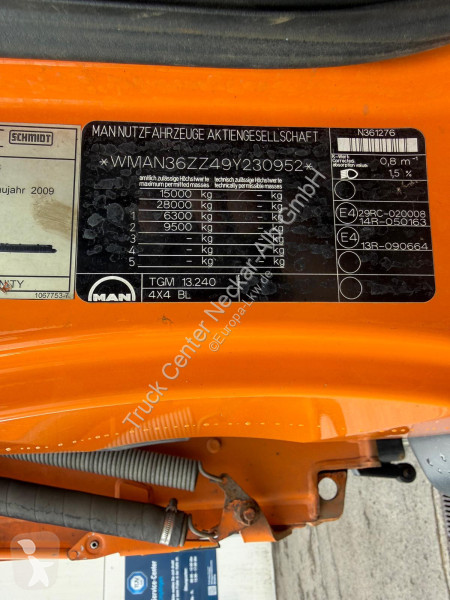 MAN TGM  13.240 4x4 3-S-Kipper Palfinger Kran...