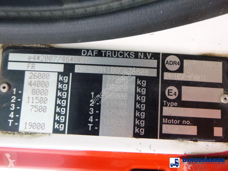 شاحنة DAF 400 6x2 fuel tank 19.5 m3 / 5 comp