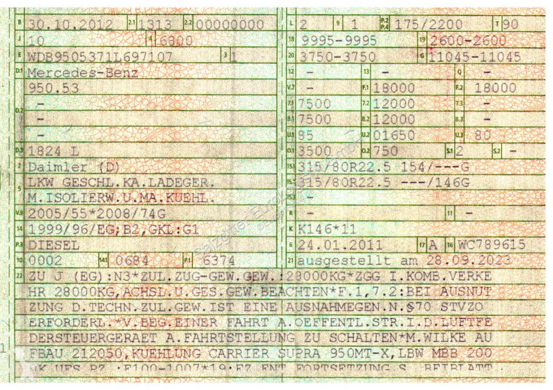 شاحنة Mercedes 1824L / Ldbw /Triple...