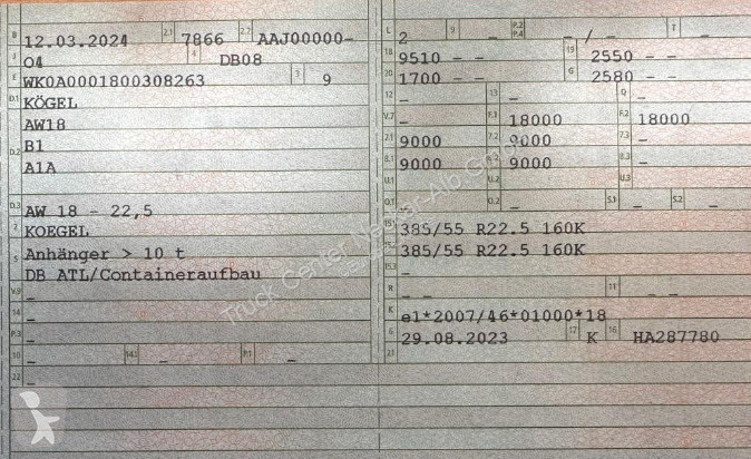 Mercedes 2546 Komplettzug + KÖGEL Lafette...