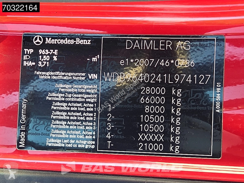 شاحنة Mercedes 2645 6X4 Gancho Meiller 20t...