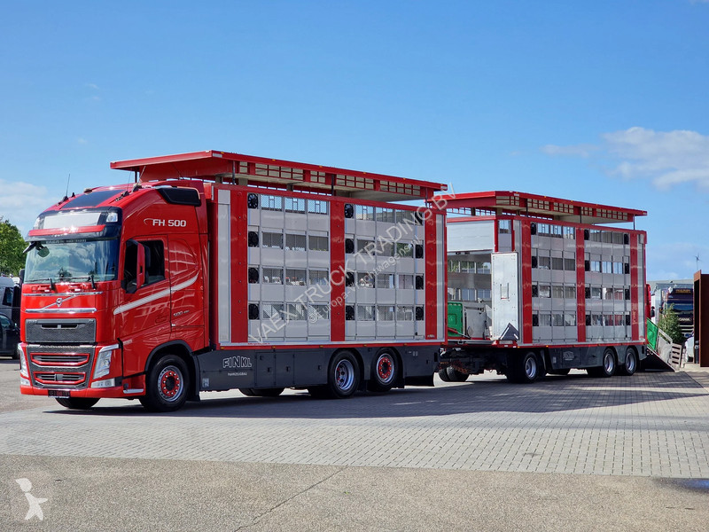Teherautó Volvo 13500 6x2 - Livestock 4 deck...