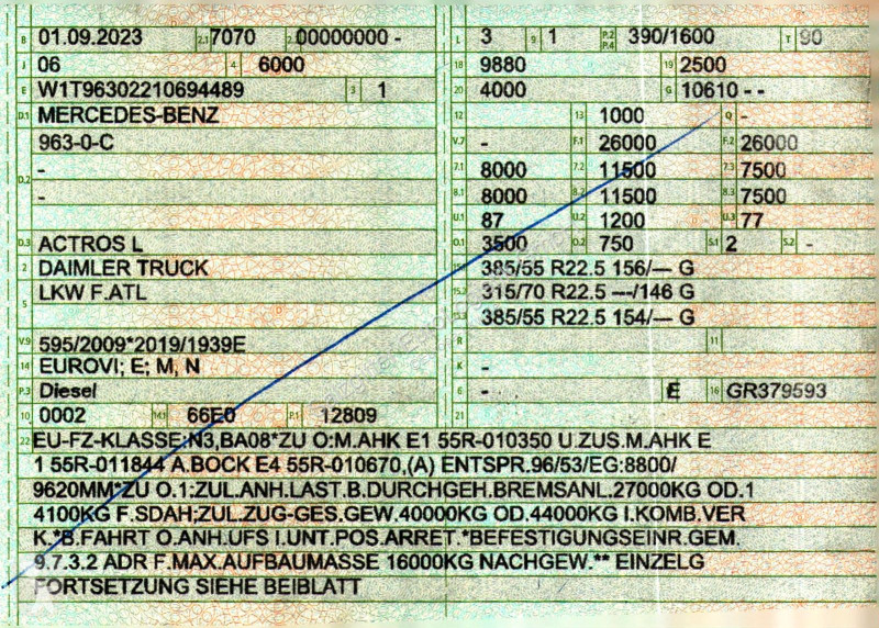Mercedes 2553 | 6E | Retarder | Lenk-Liftachse...