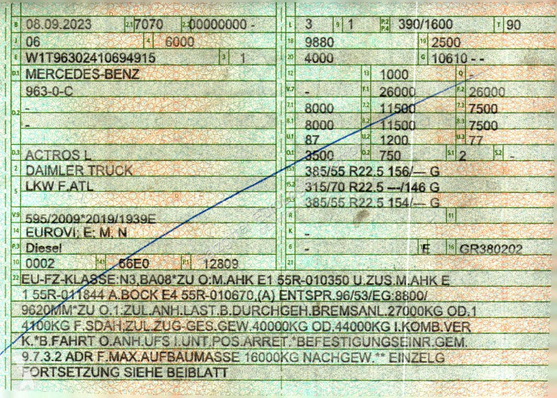 Teherautó Mercedes 2553 | 6E | Retarder |...