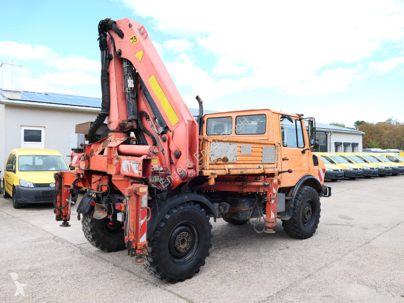 Camion Unimog U1450 Palfinger PK 105B AHK...