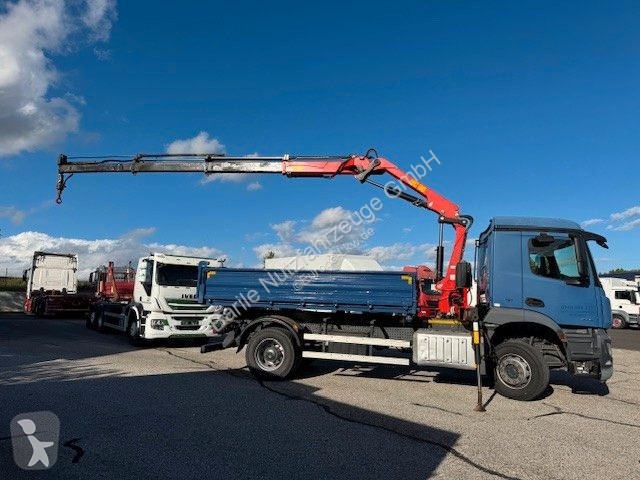 Kamion Mercedes 1835K €6 3-Seiten-Kipper Kran
